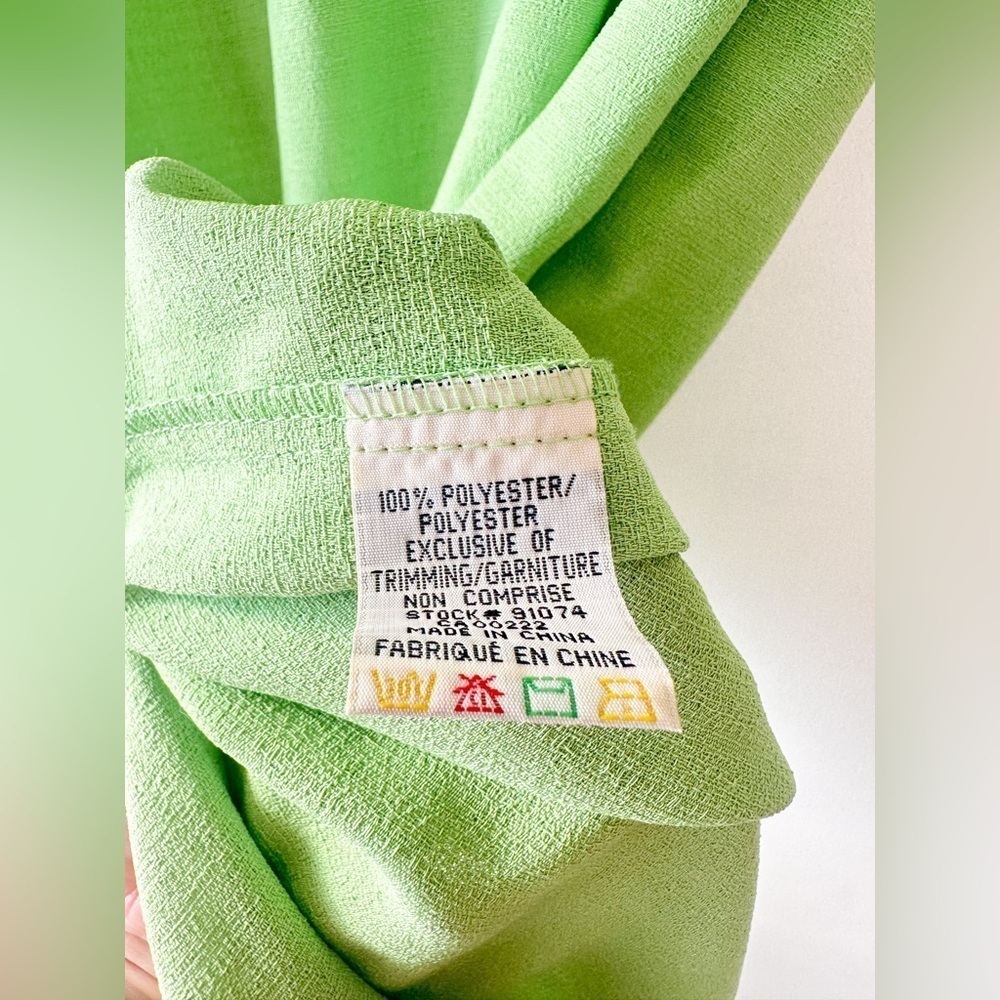 Vintage - Sleeveless Maxi Dress - Bright Green - Size 12 - Picture 4 of 8